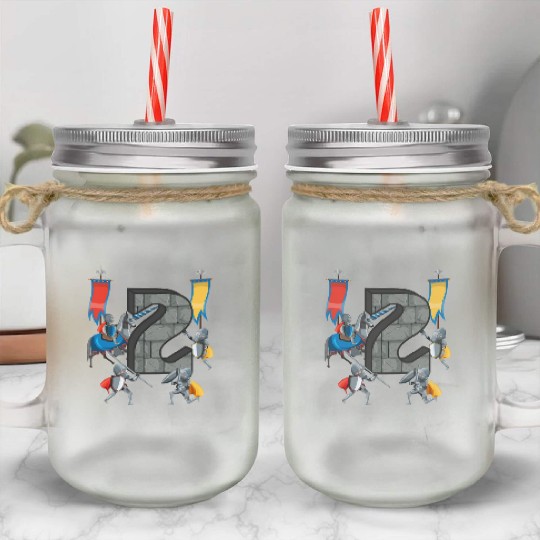 Medieval Knights Middle Ages History Castle 2nd Mason Jar Cups