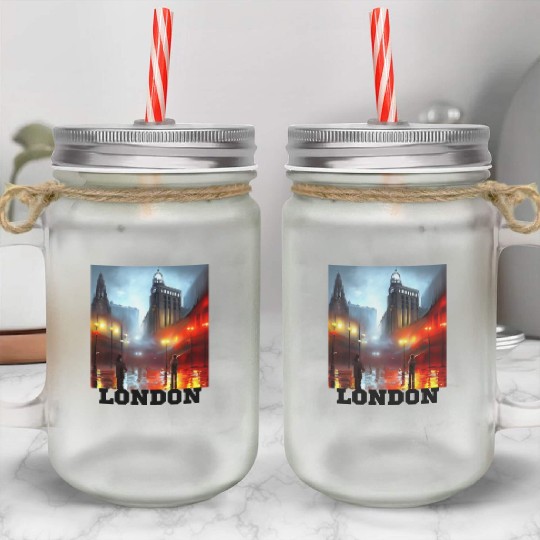 LONDON PRIDE Mason Jar Cups