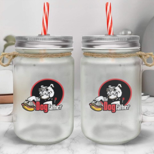 The Dogfather Mason Jar Cups