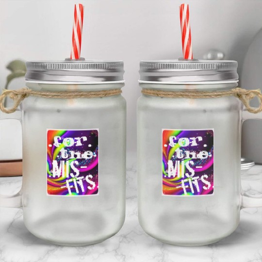 For the Misfits-2 Mason Jar Cups