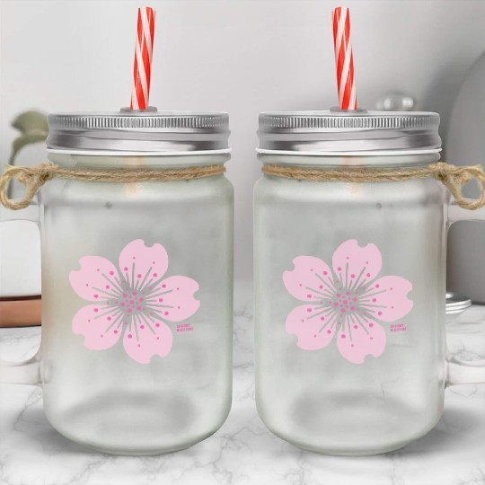 2022 Cherry Blossom Mason Jar Cups