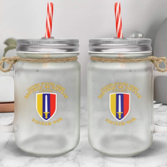 Army US Army Vietnam USARV Vietnam War Mason Jar Cups