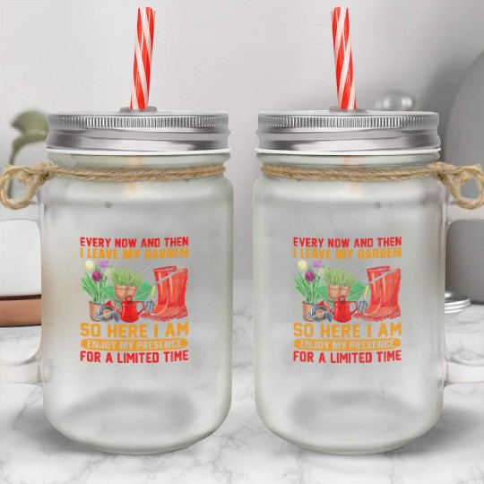 Gardening Lifestyle Plants Lover Planting Harvest Mason Jar Cups