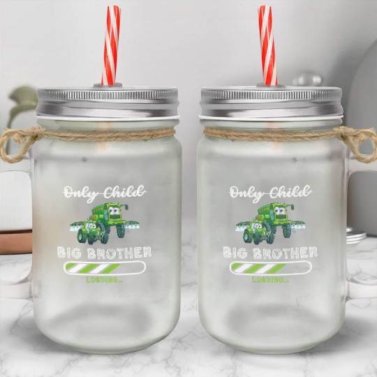 Big brother farmer tractor 2023 Mason Jar Cups