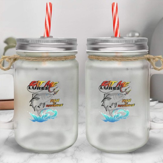 tuna fish Mason Jar Cups design