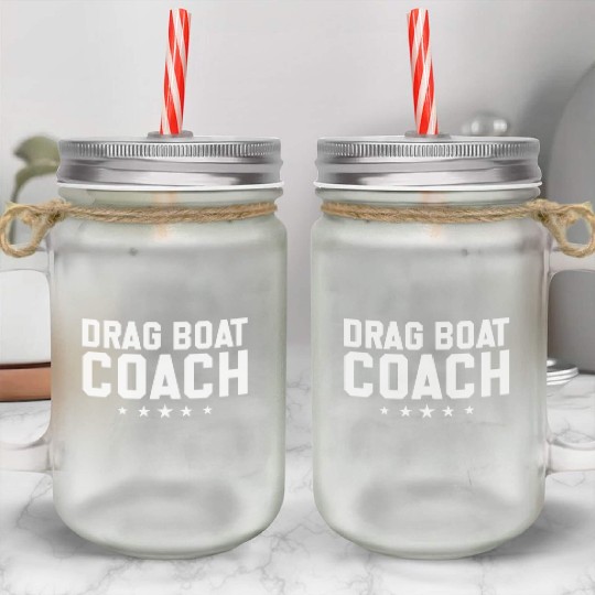 Drag Boat Coach Speed Boat Mason Jar Cups