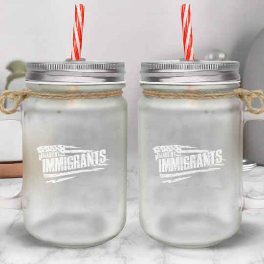 US Immigrant Indigenous USA Immigrants america Mason Jar Cups