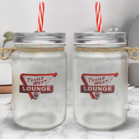 Trails West Lounge Route 66 Tucumcari New Mexico Mason Jar Cups