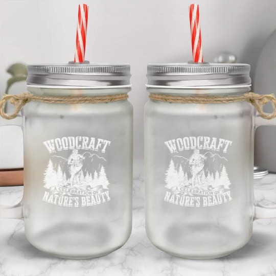 Woodcraft - a celebration of nature's beauty - Mason Jar Cups