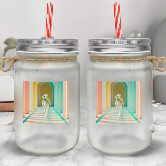 Independent Woman Picture Mason Jar Cups