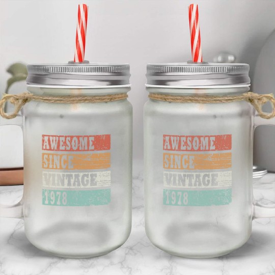 1978 bday gift idea Mason Jar Cups