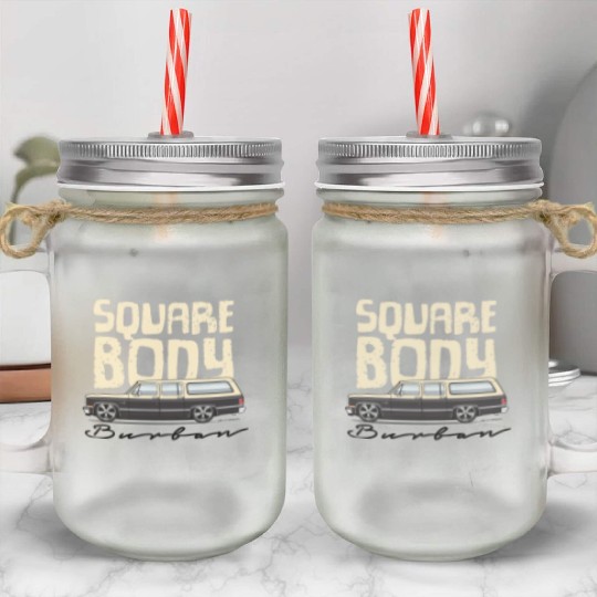 square body Santa Fe Tan Mason Jar Cups
