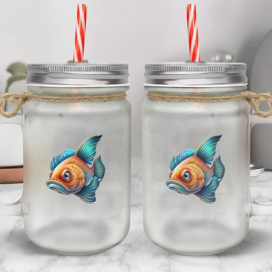 Koi Fish Mason Jar Cups
