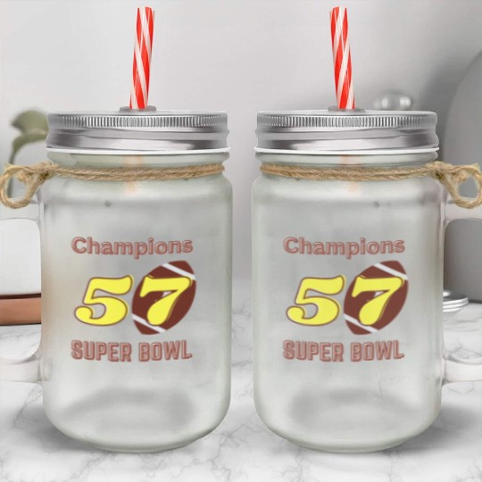 Super Bowl 57 champions Classic Mason Jar Cups