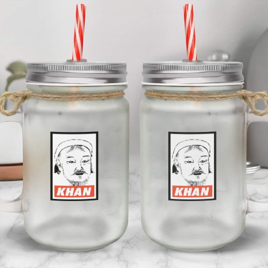 Genghis Khan Mason Jar Cups