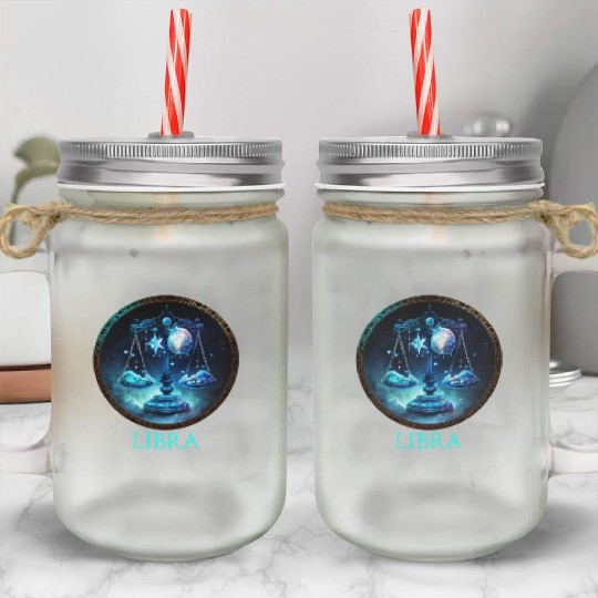 Embrace Your Libra Identity: Libra Pride Zodiac Mason Jar Cups