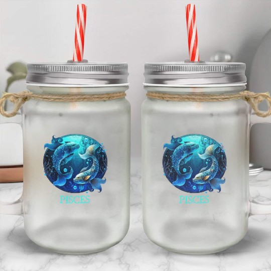 Embrace Your Pisces Identity: Pisces Pride Zodiac Mason Jar Cups