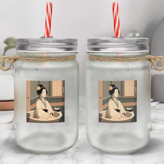 Japanese Culture Lover Japanese Style Spa In Mason Jar Cups