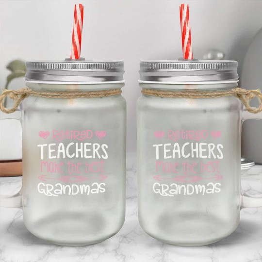 Womens Teacher Retirement Best Mason Jar Cups