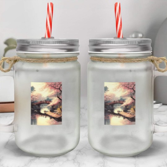 Cherry Blossom Season in Tokyo: A Visual Delight Mason Jar Cups