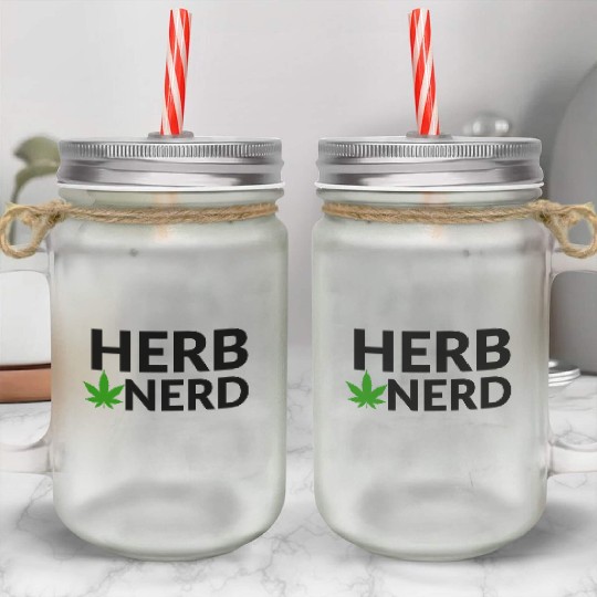 HERB NERD Mason Jar Cups