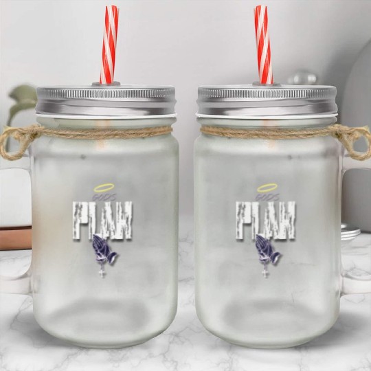Gods Plan Mason Jar Cups