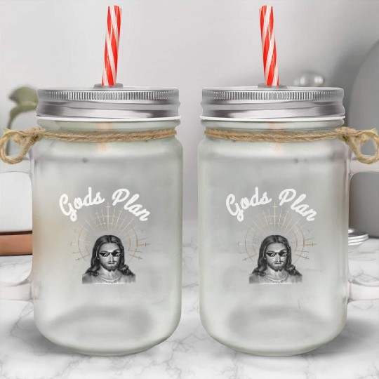 Gods Plan Mason Jar Cups
