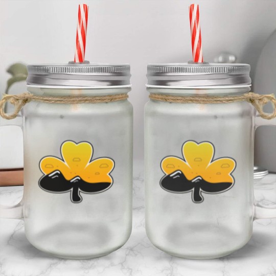 vintage st patrick sunrise Mason Jar Cups
