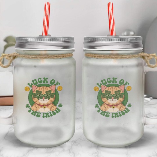 Luck Of The Irish Mason Jar Cups