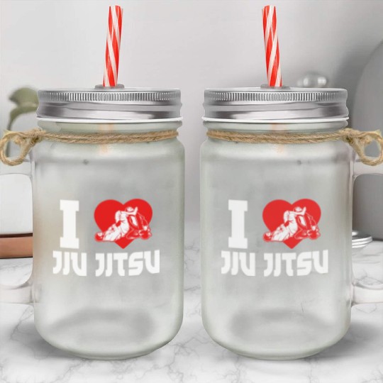 Brazilian Jiu Jitsu MMA Bjj Hugger Mason Jar Cups
