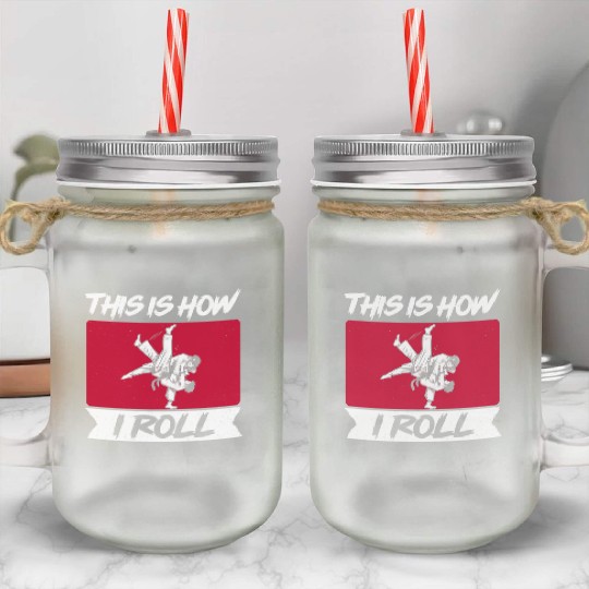Brazilian Jiu Jitsu MMA Bjj Hugger Mason Jar Cups