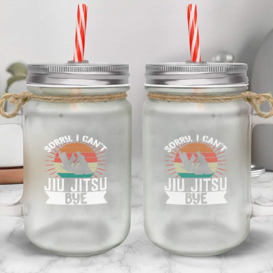 Brazilian Jiu Jitsu MMA Bjj Hugger Mason Jar Cups
