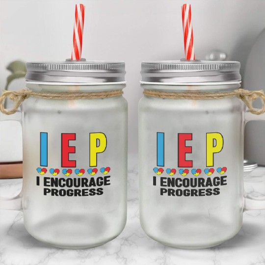 Special Education Autism Teacher Mason Jar Cups