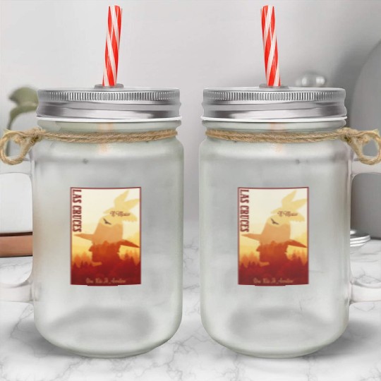 Las Cruces New Mexico wild west town Mason Jar Cups