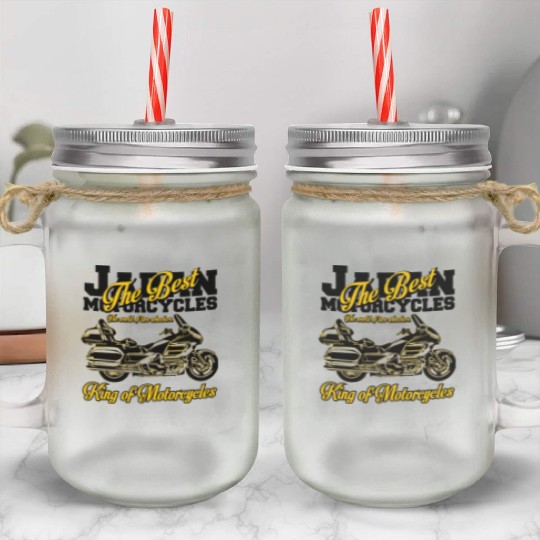 Goldwings King Of Motorcycles Mason Jar Cups