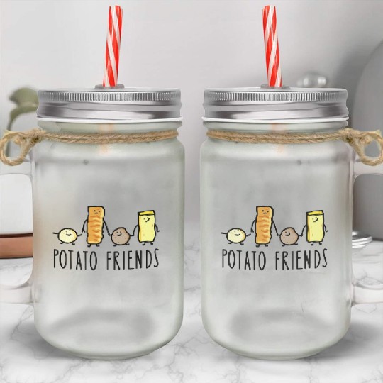 Potato friends Mason Jar Cups