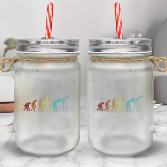 Astronomy Evolution Astrophysicist Cosmologist Mason Jar Cups