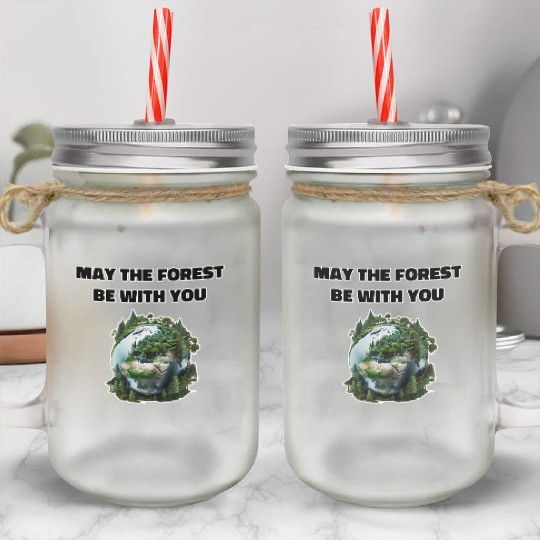 May the Forest Be With You Mason Jar Cups