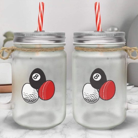 Cue Sports Billiards Cricket Golf Easter Egg Balls Mason Jar Cups