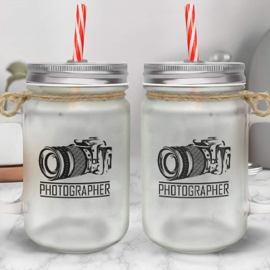 Funny Camera photography quote gift Mason Jar Cups