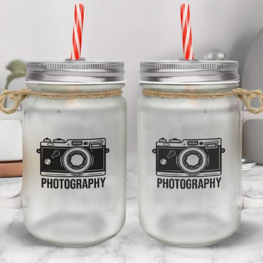 Funny Camera photography quote gift Mason Jar Cups
