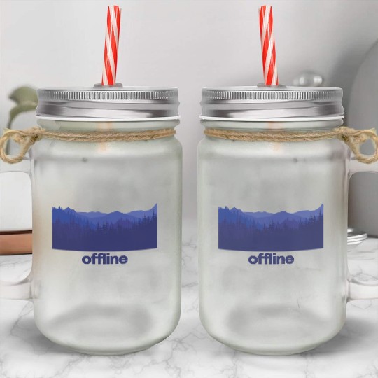Mountains Nature Adventure Outdoor Mason Jar Cups