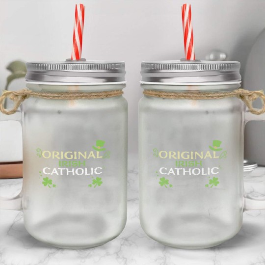 Original Irish Catholic Mason Jar Cups