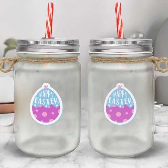 happy easter day | easter Monday | easter Sunday Mason Jar Cups