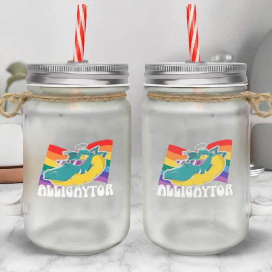 Gay Rights Rainbow Pride Month LGBTQ Gay Pride Mason Jar Cups