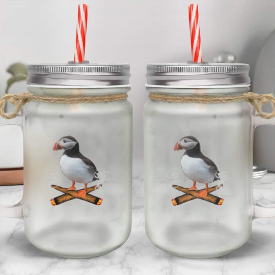 Puffin Blunts Mason Jar Cups