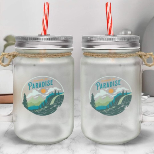 Sunrise in Paradise Mason Jar Cups