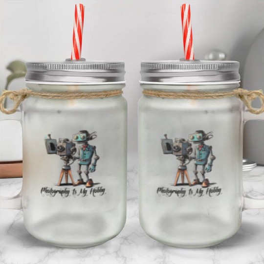 Photography Is My Hobby Mason Jar Cups