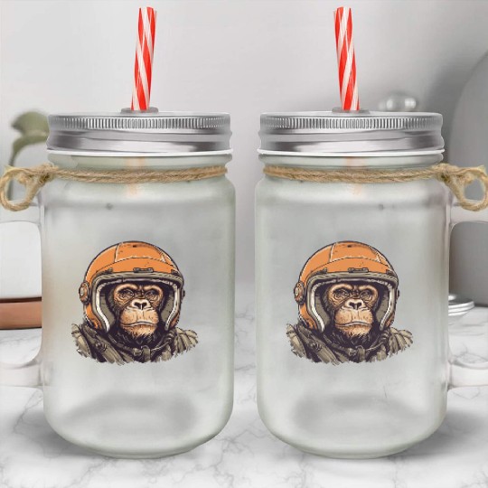 Racing Ape Mason Jar Cups