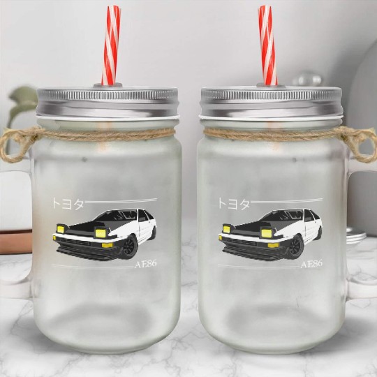 Japanese Tech Aesthetics Eurobeat Intensifies New Mason Jar Cups